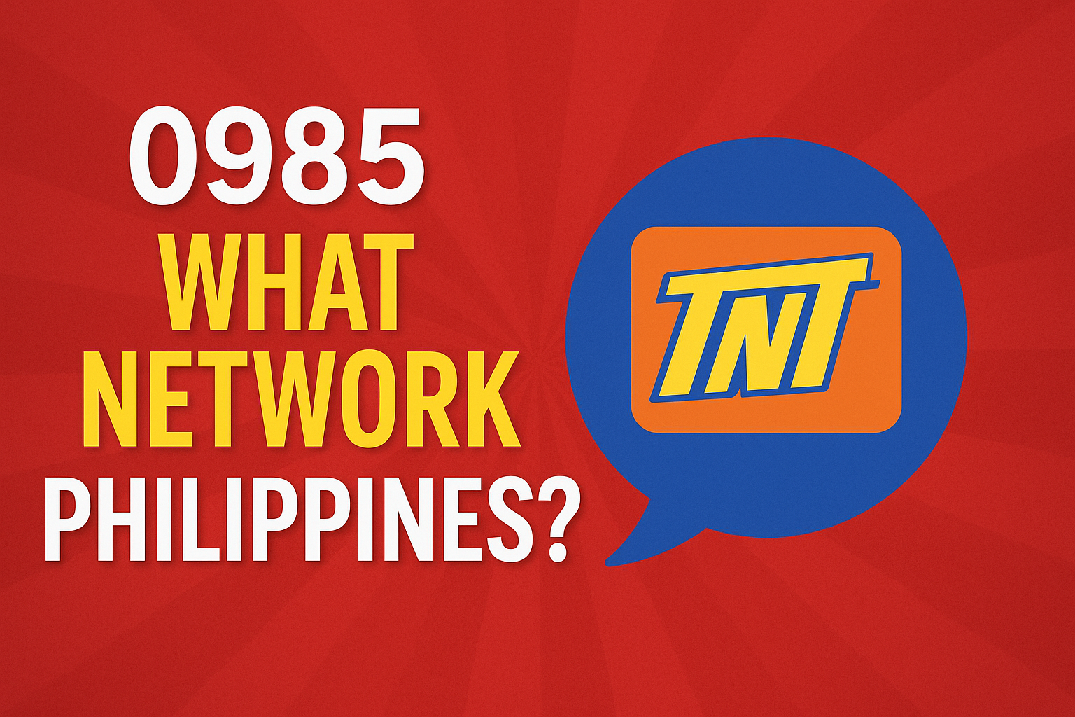 0985 What Network in the Philippines?