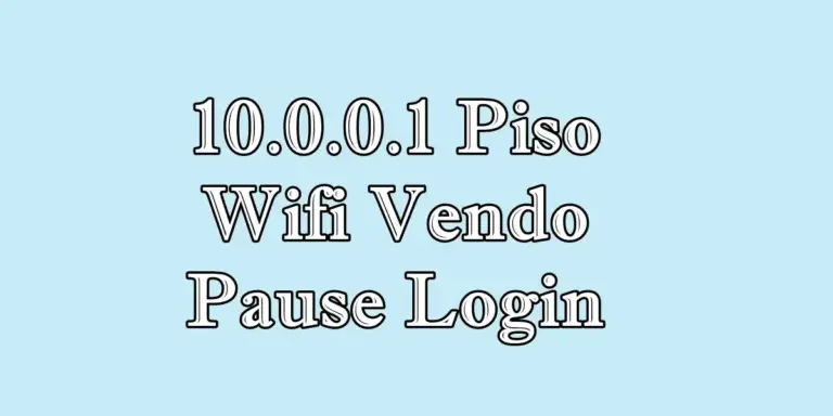 10.0.0.1 Piso Wifi Vendo Pause Login