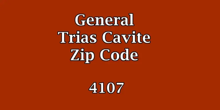 General Trias Cavite Zip Code