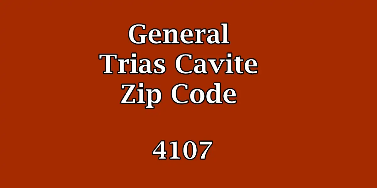 General Trias Cavite Zip Code