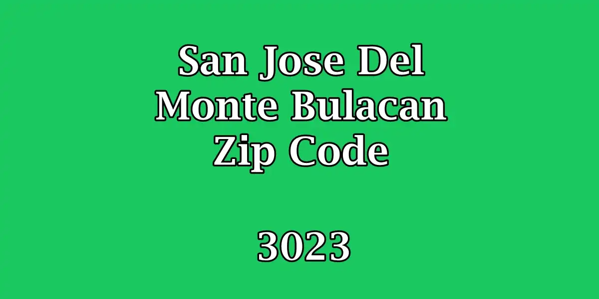 San Jose Del Monte Bulacan Zip Code