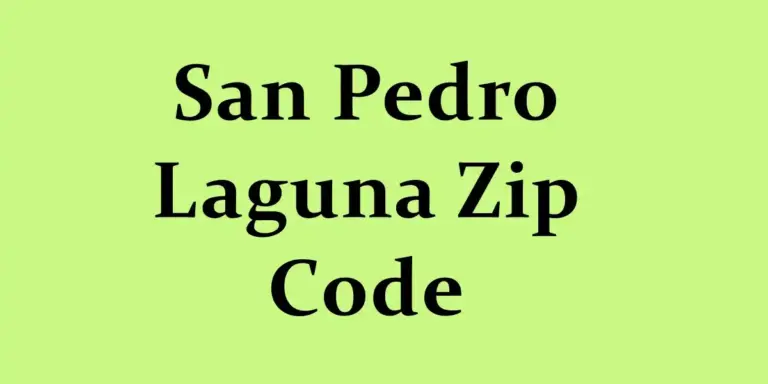 San Pedro Laguna Zip Code